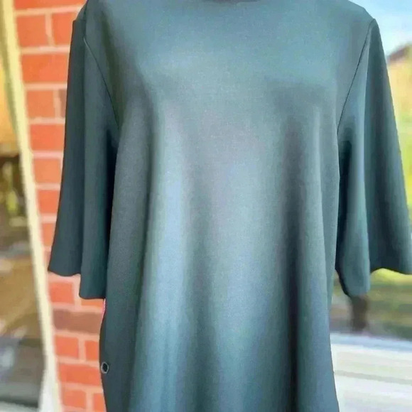 🧨By Malene  Birger Green Boxy Fall Top Business Casual🧨 - Picture 5 of 15